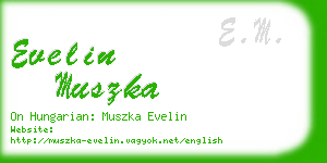 evelin muszka business card